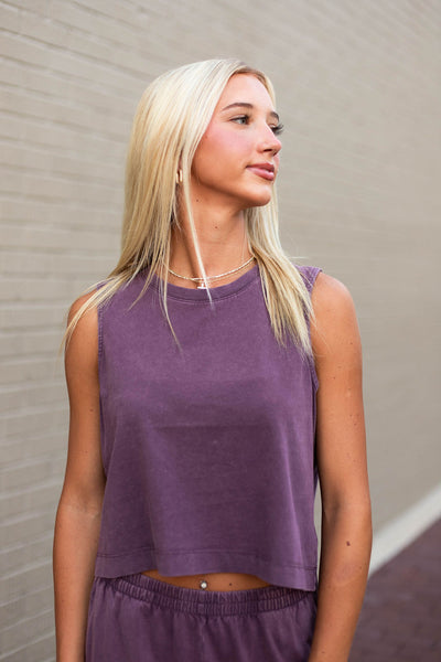 Sloane Jersey Muscle Tank