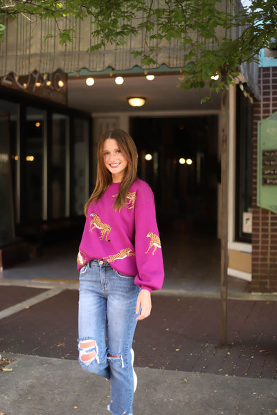 Wild Card Cheetah Sweater