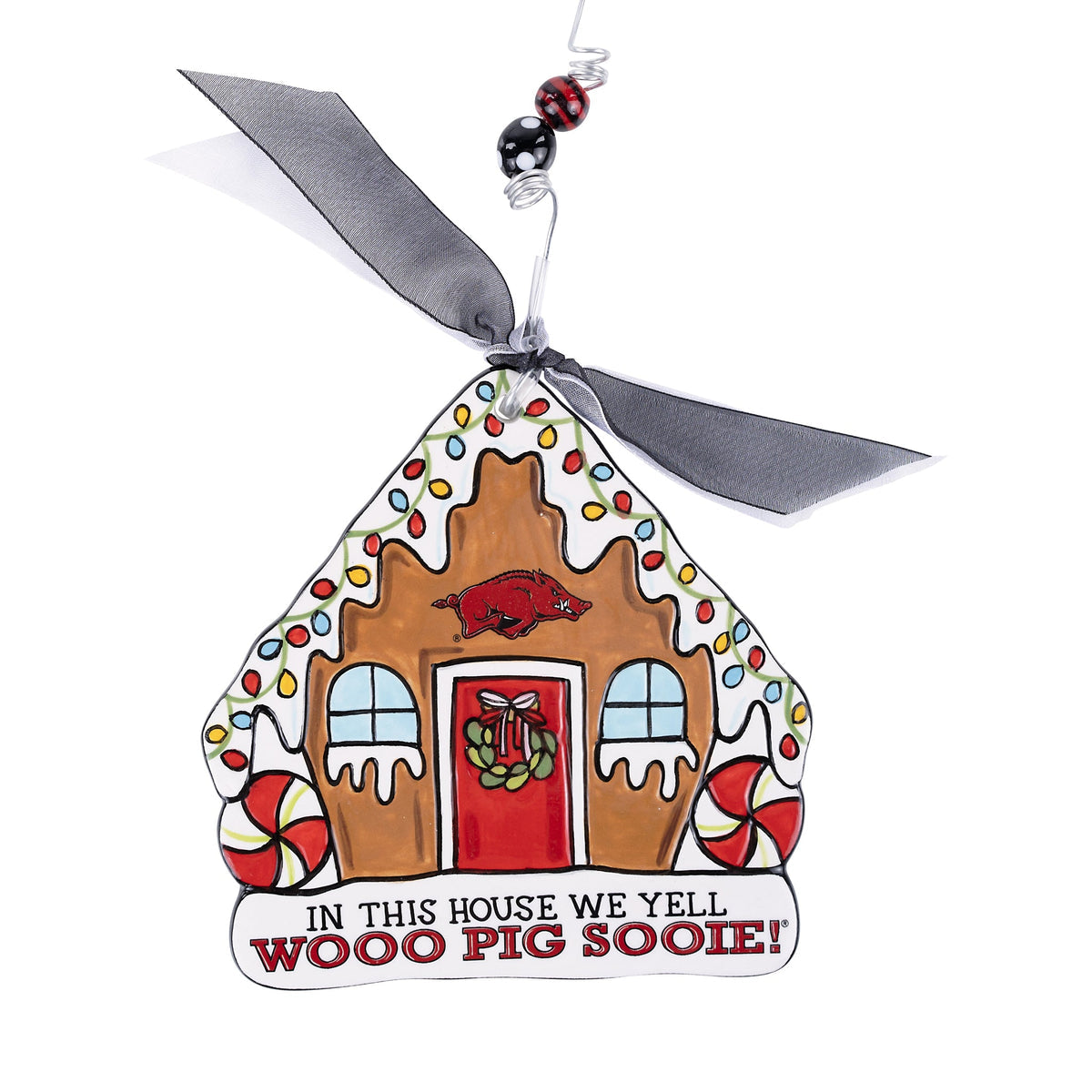 In This House We Yell WOO PIG SOOIE Ornament