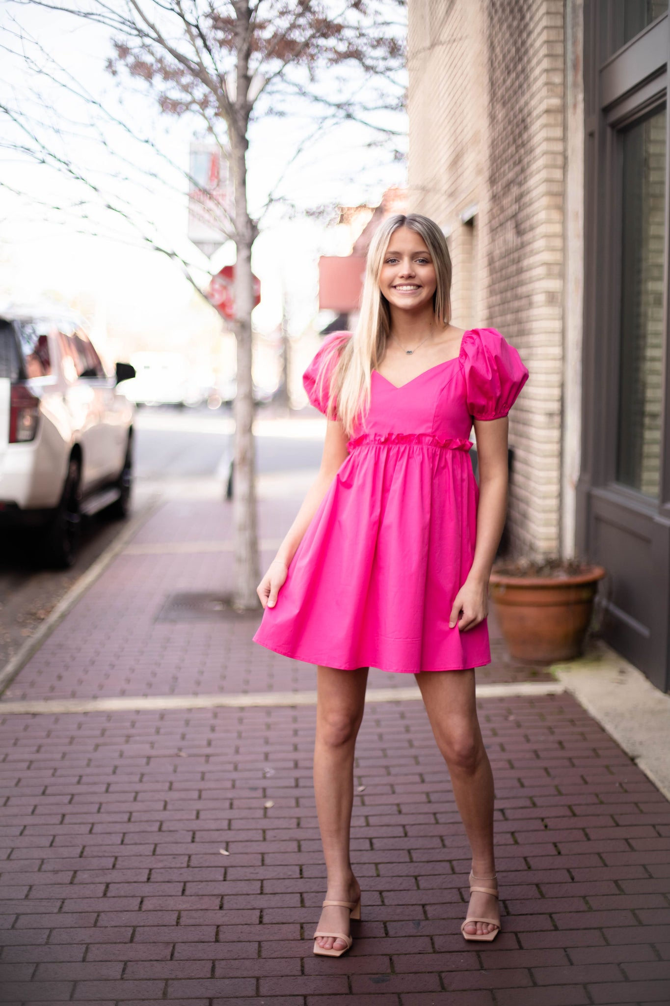 Pop of Pink Dress